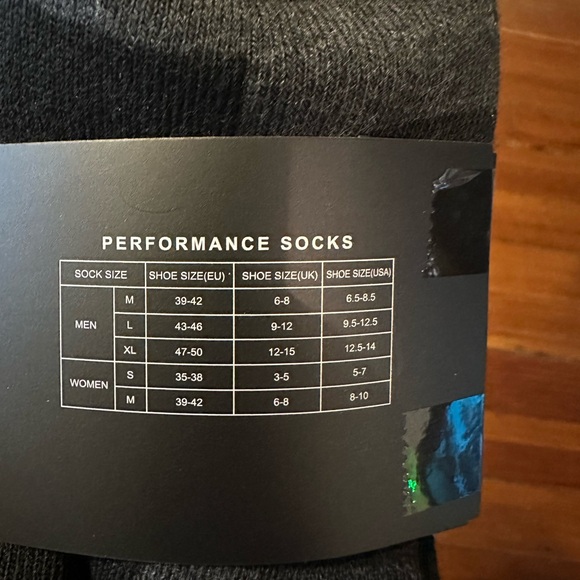 Black Crew Socks - 6 Pack brand new  sizes listed in photos - Picture 7 of 8